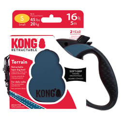 Kong Blue Plastic Dog Retractable Leash Small