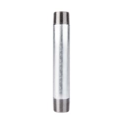 STZ Industries 3/8 in. MIP each X 3/8 in. D MIP Galvanized Steel 6 in. L Nipple