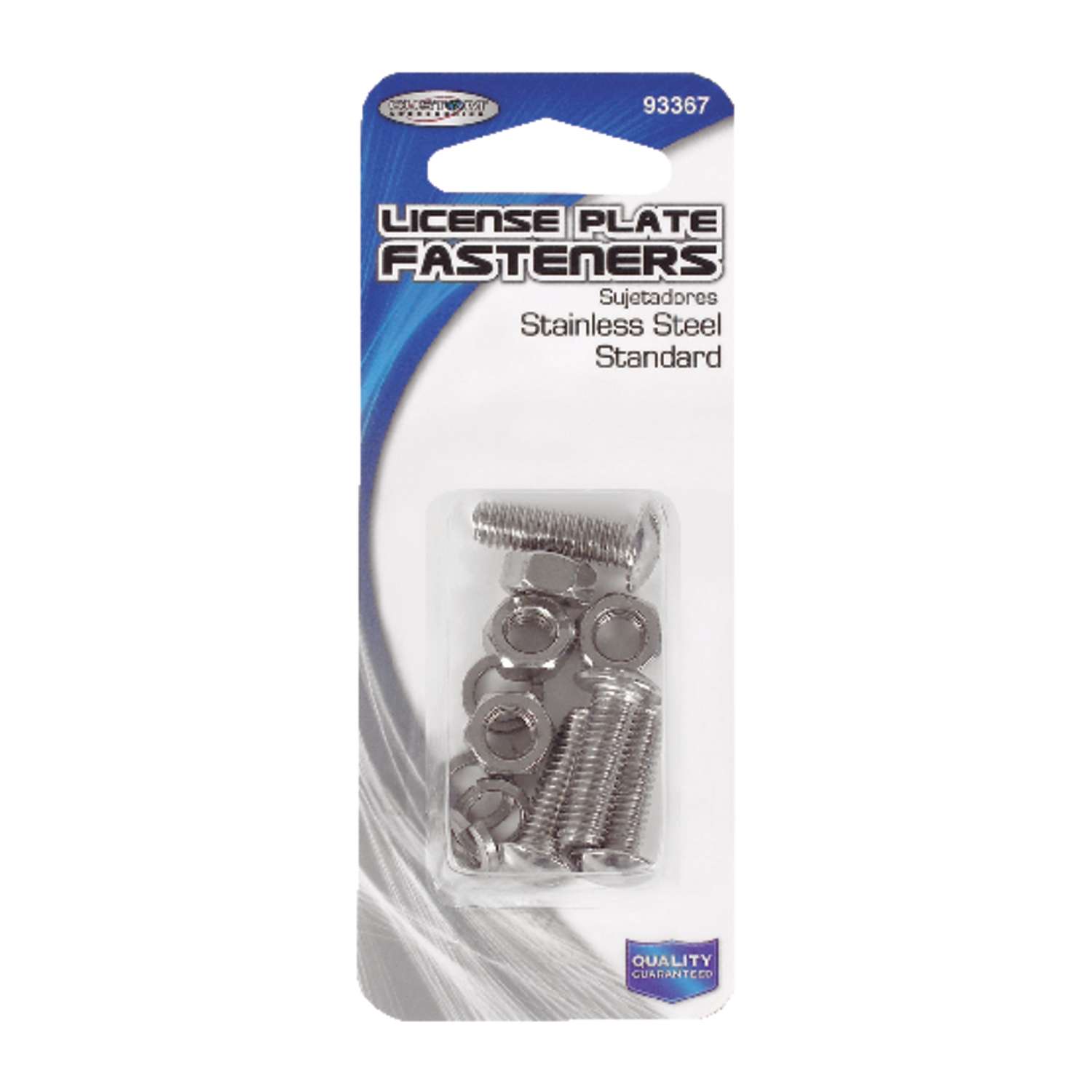 Custom Accessories Silver Stainless Steel License Plate Fasteners Ace