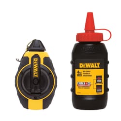 DeWalt 4 oz Chalk and Reel Set 100 ft. Red