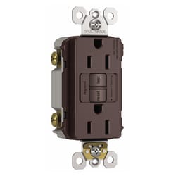 Legrand Radiant 15 amps 125 V Dark Bronze GFCI Outlet 5-15 R 1 pk