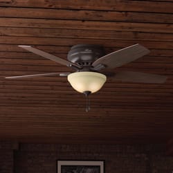 Hunter Newsome 52 in. Bronze Indoor Ceiling Fan