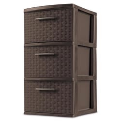 Sterilite 5.5 cu ft Brown Storage Unit 24 in. H X 12.625 in. W X 15 in. D Stackable