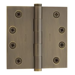 Baldwin Estate 4 in. L Satin Brass and Black Door Hinge 1 pk