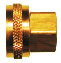 JMF Company Brass 3/4 in. D X 1/2 in. D Hose Adapter 1 pk