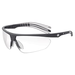 General Electric 08 Series Impact-Resistant Safety Glasses Clear Lens Black Frame 1 pk