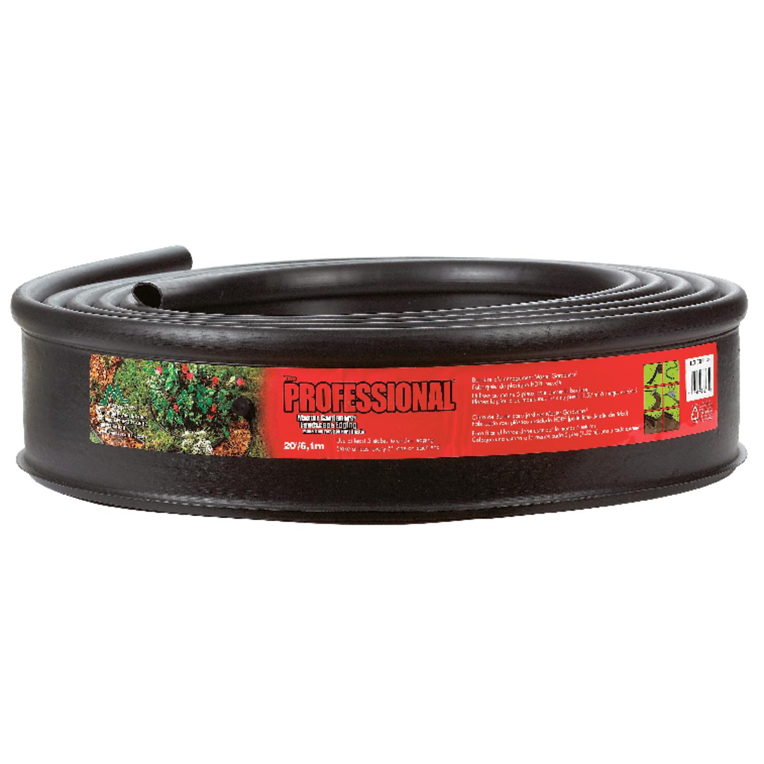 Master Mark Master Gardener 20 ft. L X 4.5 in. H Plastic Black Lawn