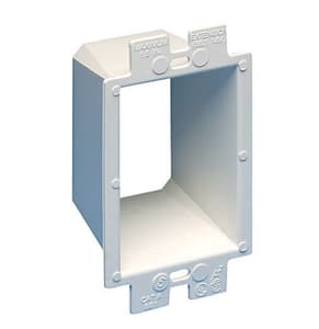 Arlington 2 3 In Rectangle Plastic 1 Gang Box Extenders White