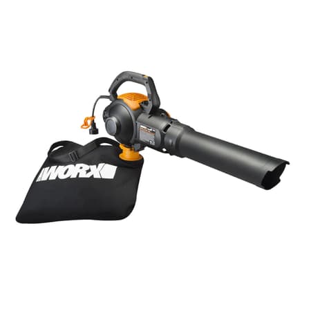 Worx 75 mph 600 CFM 120 V Electric Handheld Blower Mulcher Vac