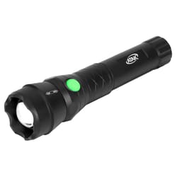 ATAK 500 lm Black LED Rechargeable Flashlight 18650 Battery