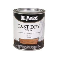 Old Masters Semi-Transparent Cedar Oil-Based Alkyd Fast Dry Wood Stain 1 qt