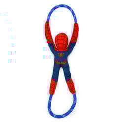 ZippyPaws Marvel RopeTugz Blue/Red Spider-Man Dog Toy 1 pk