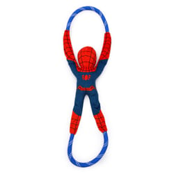 ZippyPaws Marvel RopeTugz Blue/Red Spider-Man Dog Toy 1 pk