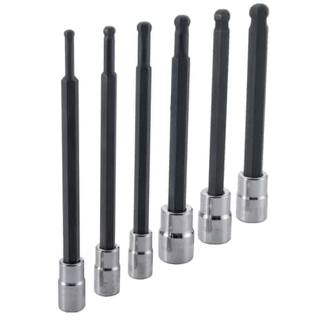 Crescent Assorted Sizes X 3/8 in. drive Metric 6 Point Hex Bit Socket Set 7  pc - Ace Hardware