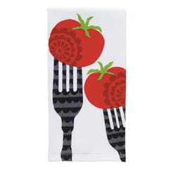 T-Fal Multicolored Cotton Fork/Tomato Kitchen Towel 1 pk