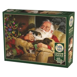 Cobble Hill Santa's Quiet Time Jigsaw Puzzle Multicolored 1000 pc