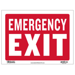 Bazic Products English White Caution Sign 12 in. H X 16 in. W