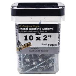 Big Timber Woodbinder No. 10 Sizes X 2 in. L Star Hex Washer Head Sheet Metal Screws 1 lb 100 pk