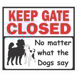 Signs Up English White Informational Sign 11.5 in. H X 12.75 in. W