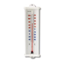 Taylor Thermometer Aluminum White 9.06 in.