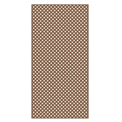 Barrette Outdoor Living 4 ft. W X 8 ft. L Redwood Vinyl Privacy Lattice Panel