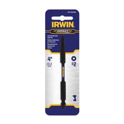 Irwin Performance Square SQ2 in. X 4 in. L Double-Ended Screwdriver Bit Steel 1 pc