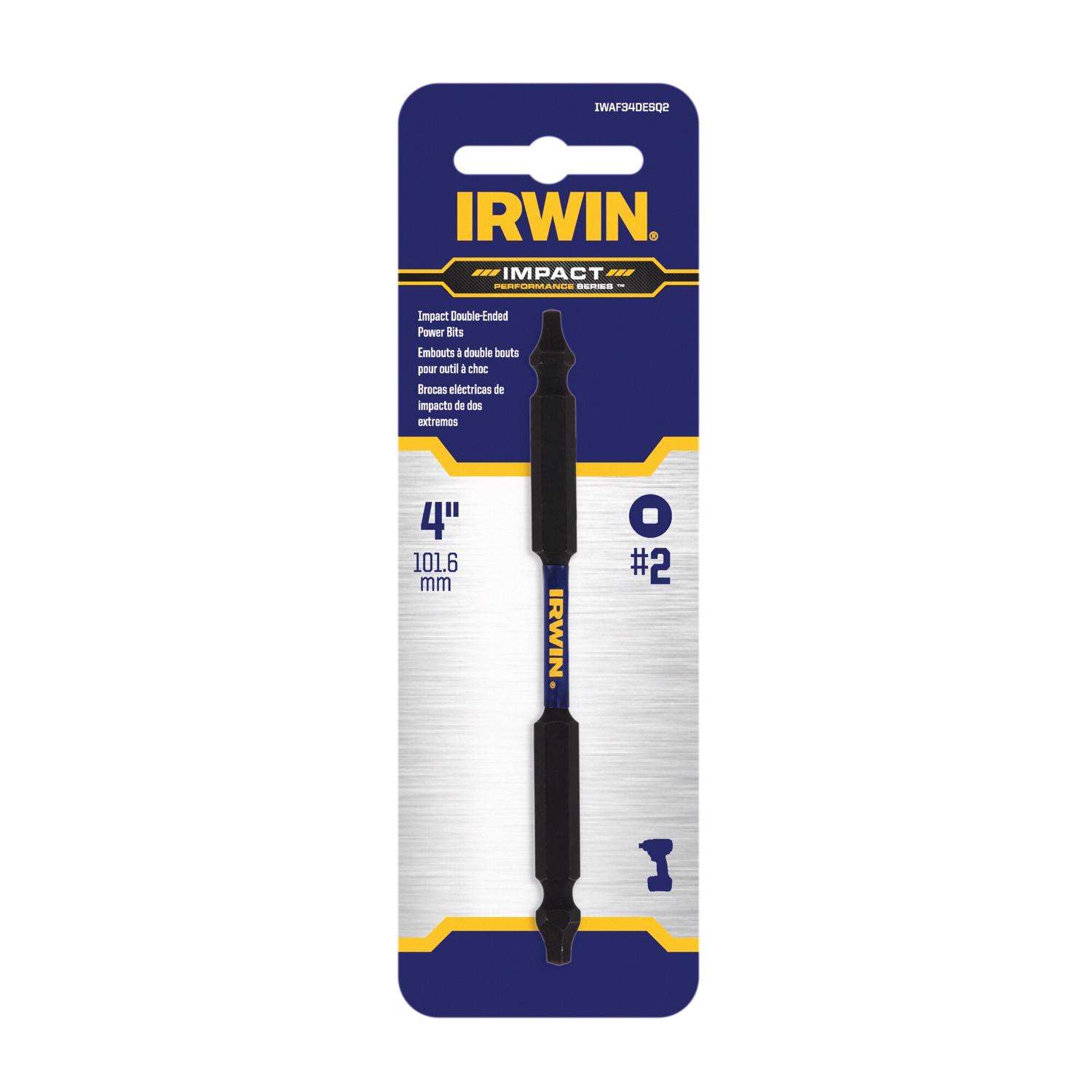 Irwin Performance Square SQ2 in. X 4 in. L Double-Ended Screwdriver Bit ...
