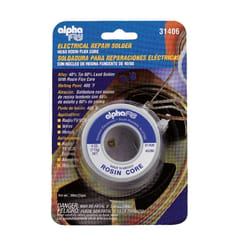 Alpha Fry 4 oz Rosin Core Solder Wire 0.09 in. D Tin/Lead 40/60 1 pc