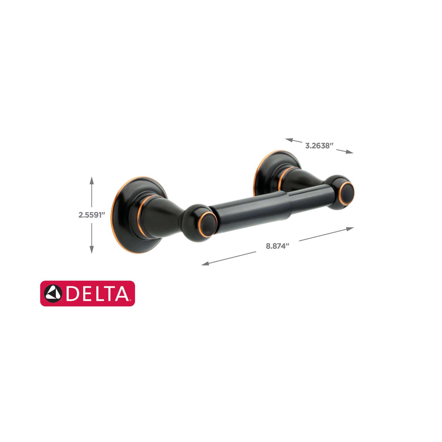 Delta Porter Oil Rubbed Bronze Bronze Toilet Paper Holder Ace Hardware