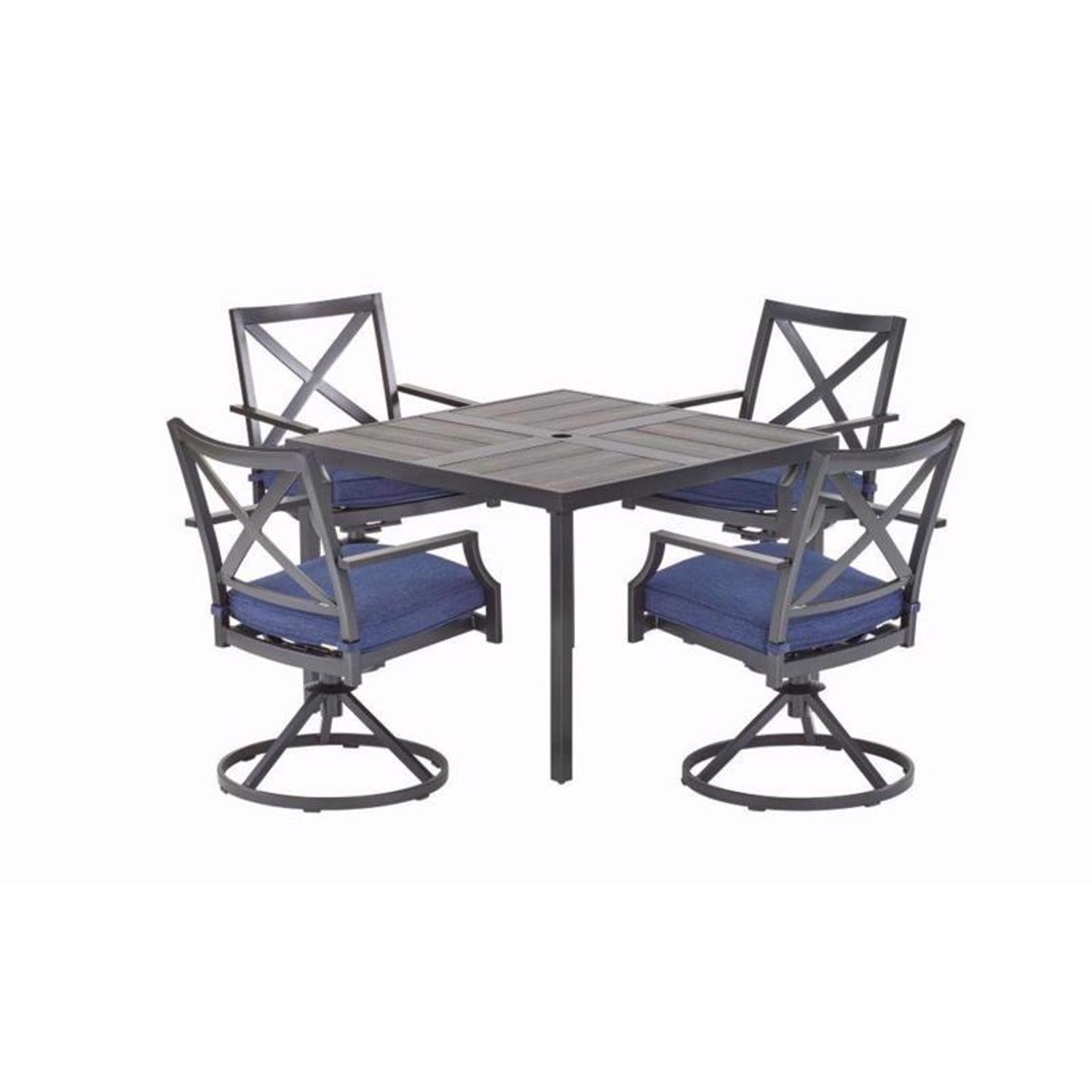 Living Accents Salem 5 pc Dining Set Navy Ace Hardware