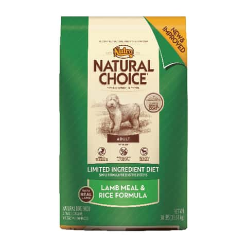 Nutro Natural Choice Adult Lamb Meal and Rice Dry Dog Food 30 lb