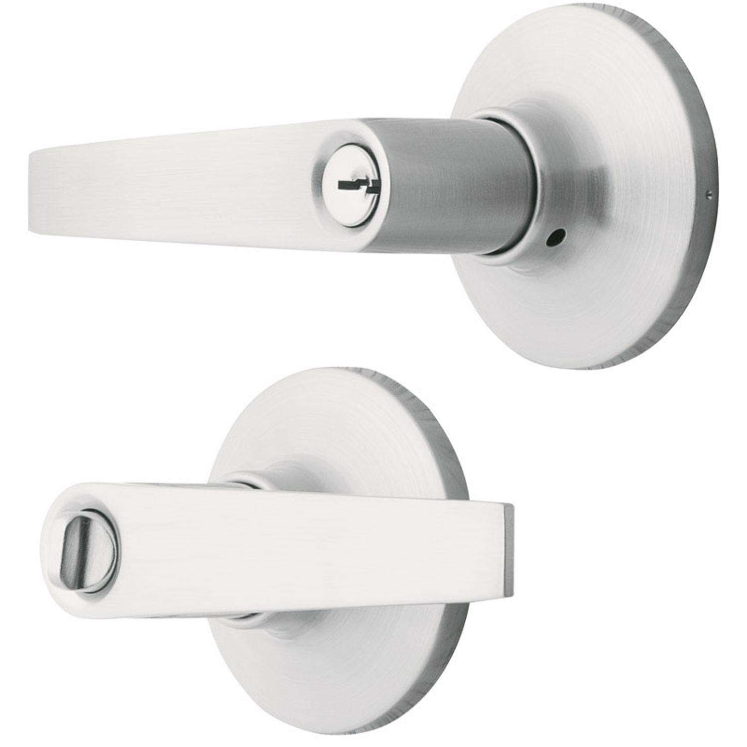 Ace Ball Satin Nickel Knob and Deadbolt Set ANSI Grade 3 1-3/4 in. Ace Ball Satin Nickel Knob and Deadbolt Set ANSI Grade 3 1-3/4 in.