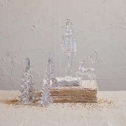 Creative Co-Op Clear Nutcracker Table Decor 11 in.