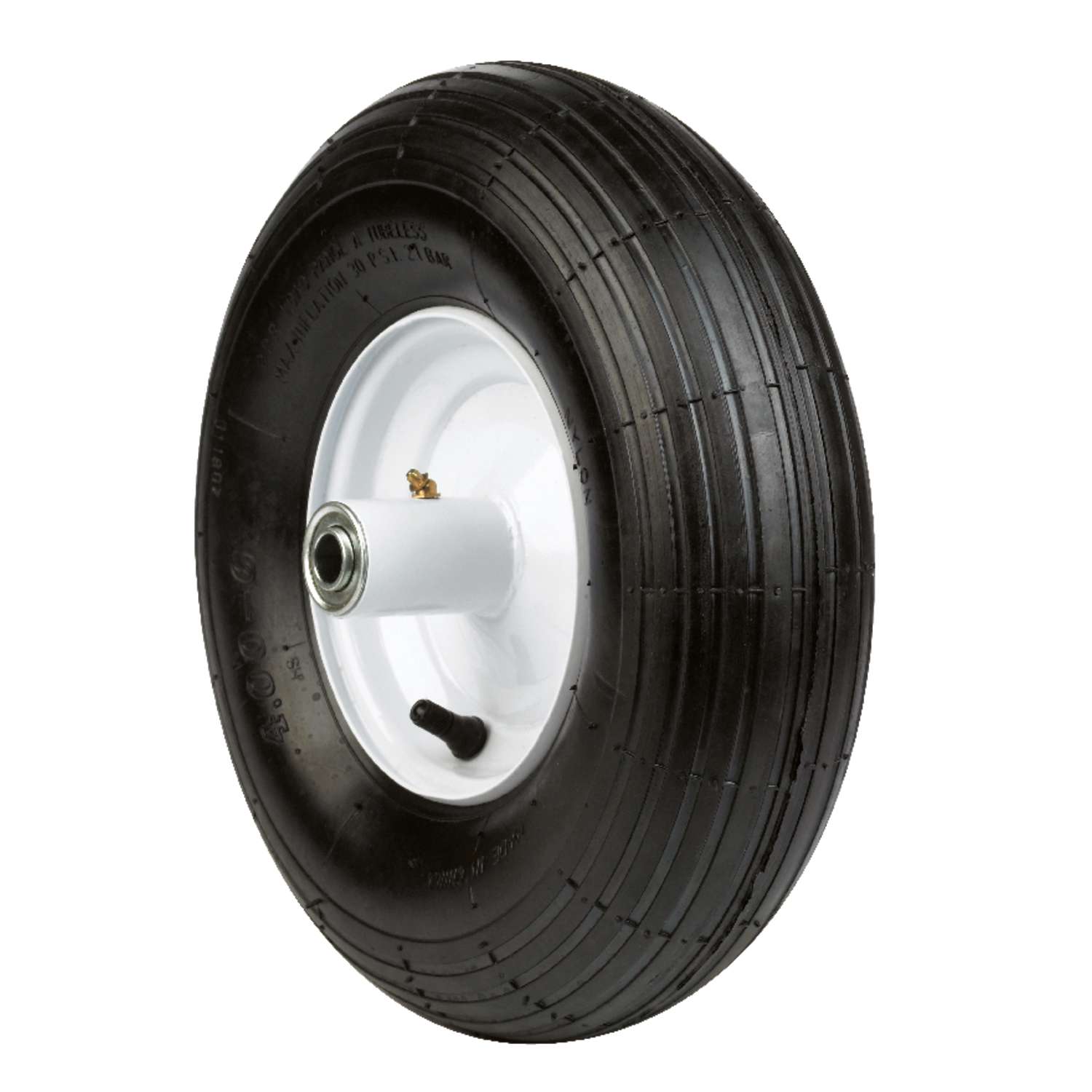 Arnold 6 in. D X 14 in. D 445 lb. cap. Centered Wheelbarrow Tire Rubber