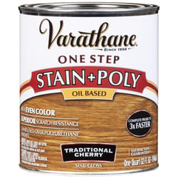Varathane Semi-Gloss Traditional Cherry Oil-Based Oil Modified Urethane One-Step Stain/Poly 1 qt