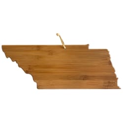 Totally Bamboo 7 in. L X 19 in. W X 1 in. Bamboo Tennessee State Serving & Cutting Board