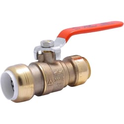 SharkBite 3/4 in. Brass Push Fit Ball Valve Full Port Lever