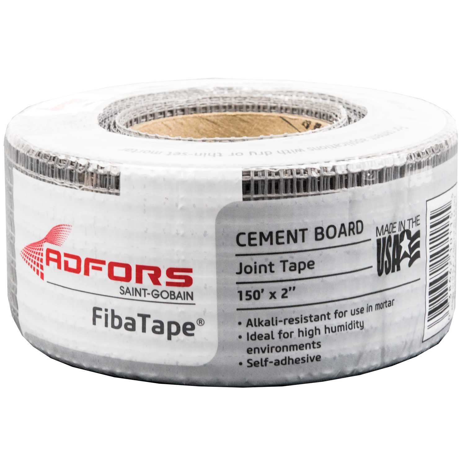 ADFORS FibaTape Cement Board 150 ft. L x 2 in. W Fiberglass Gray Self