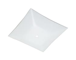 Westinghouse Square White Glass Fan/Fixture Shade 1 pk