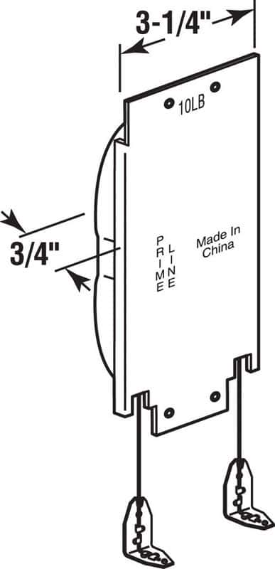 Prime-Line Silver Steel Sash Balance 0.75 in. H X 3-1/4 in. W X 6-3/8 in. L 1 pk