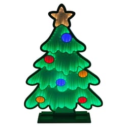 Celebrations LED Infinity Christmas Tree 30 in. Yard Decor