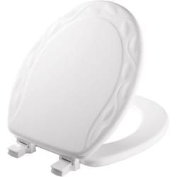 Mayfair by Bemis Ivy Round White Enameled Wood Toilet Seat