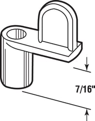 Prime-Line White Die Cast Screen Clip For 7/16 inch 4 pk