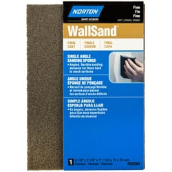 Norton WallSand 4.88 in. L X 2.88 in. W X 1 in. Fine Single Angle Sanding Sponge