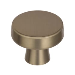 Amerock Blackrock Art Deco Round Cabinet Knob 1-5/16 in. D 1-1/16 in. Golden Champagne 1 pk