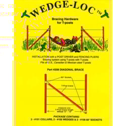 Wedge-Loc 2 in. H X 7.5 in. W Aluminum Diagonal Brace