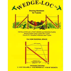 Wedge-Loc 2 in. H X 7.5 in. W Aluminum Diagonal Brace