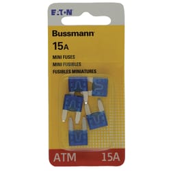 Bussmann 15 amps ATM Blue Blade Fuse 5 pk