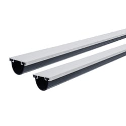 M-D BUILDING PRODUCTS Black Aluminum/Vinyl Weatherstrip For Garage Doors 216 in. L X 1.25 in.