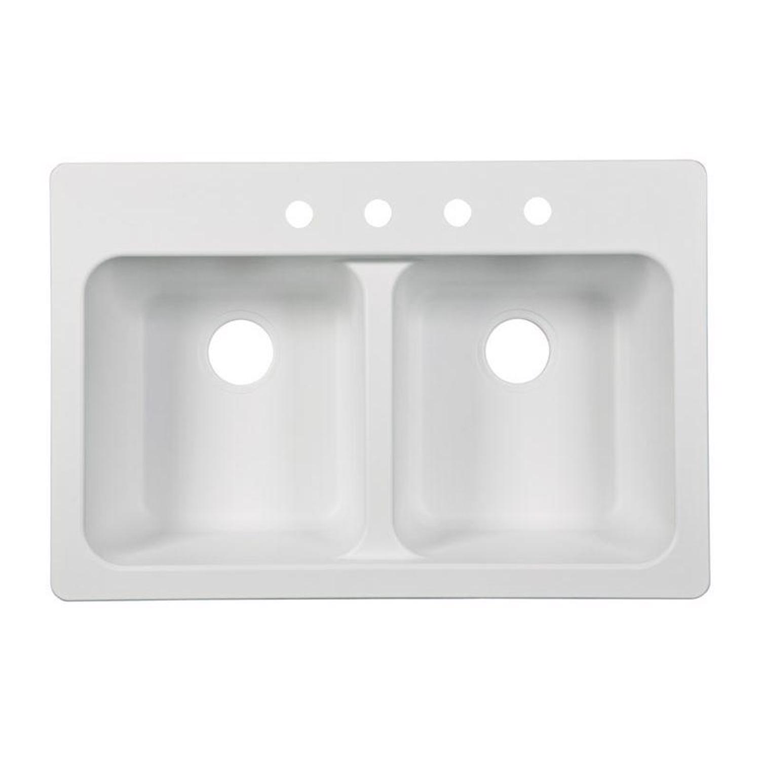 Photos - Kitchen Sink Franke Tectonite Dual Mount 33 in. W X 22 in. L Double Bowl  W 